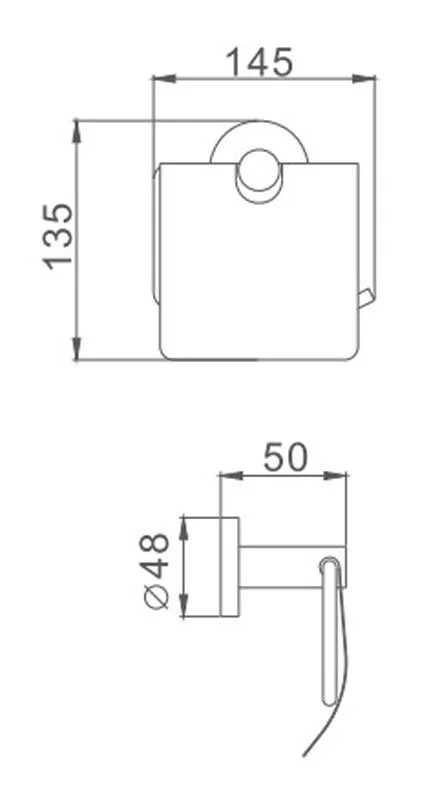 Держатель для туалетной бумаги Haiba HB8703