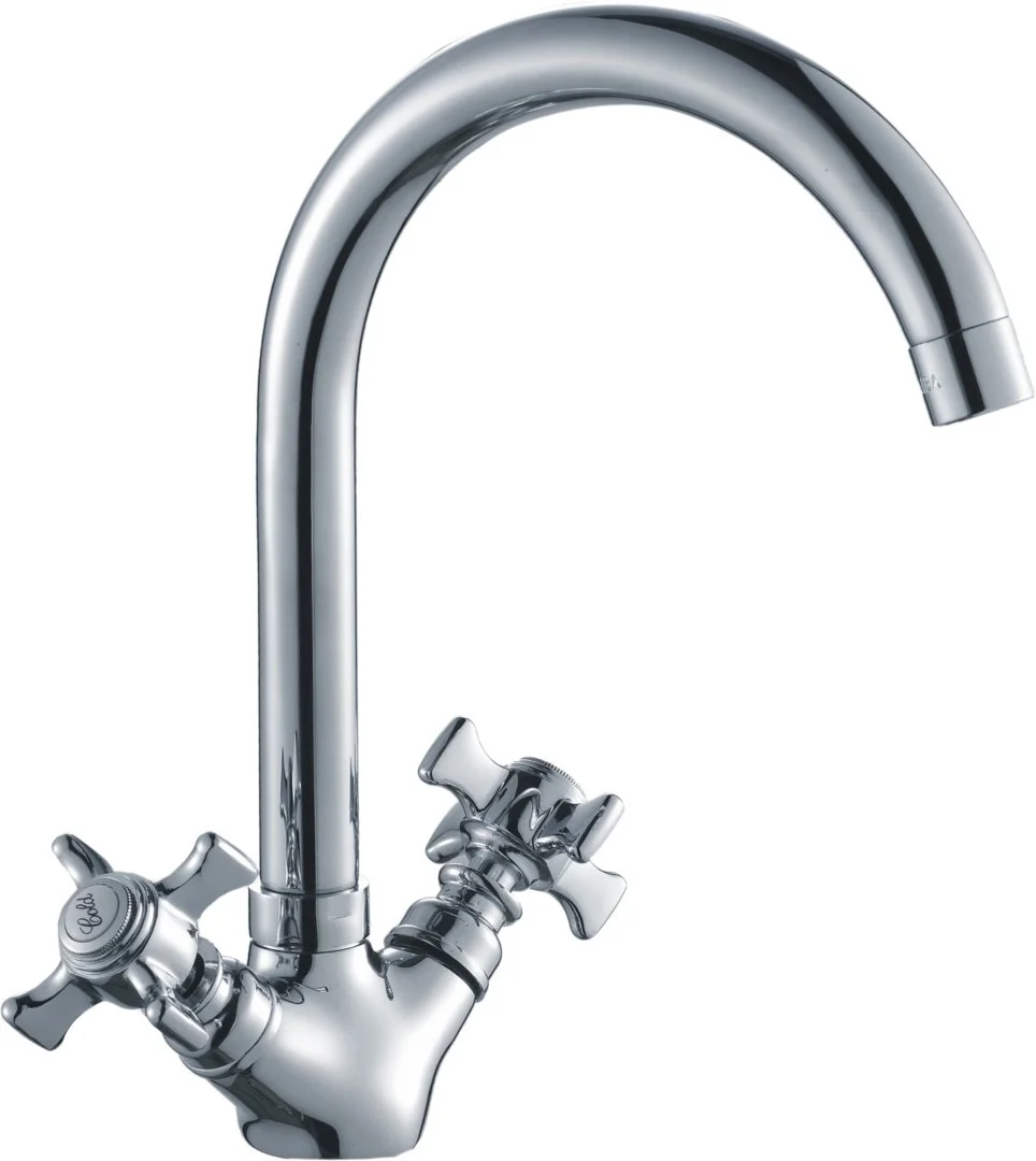 Смеситель двуручковый для кухни HAIBA HB4624 Хром