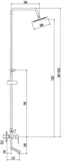 Душевая система Haiba HB24807