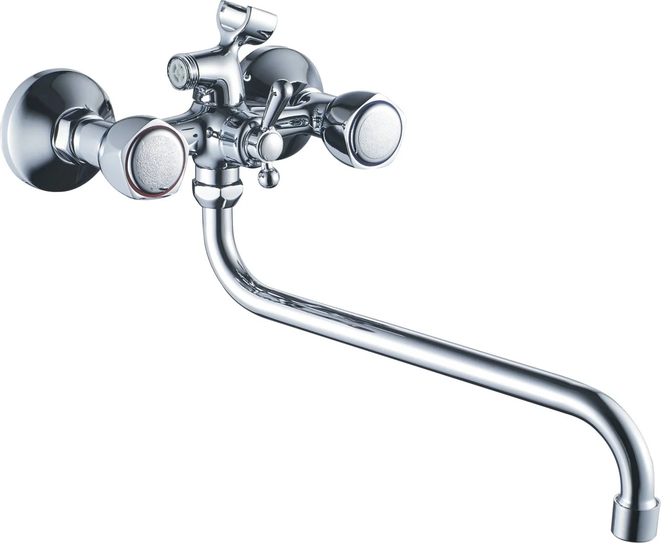 Смеситель двуручковый для ванны HAIBA HB2209 Хром