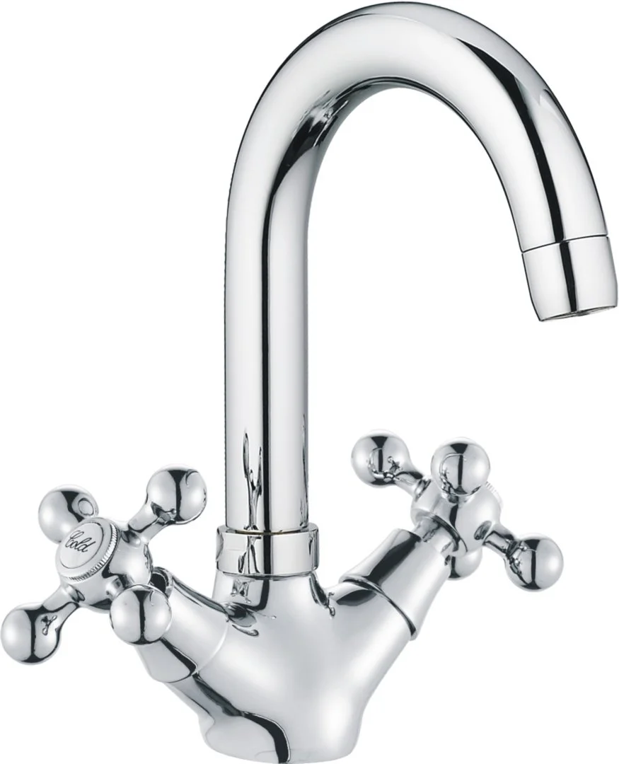 Смеситель двуручковый для раковины HAIBA HB1219 Хром