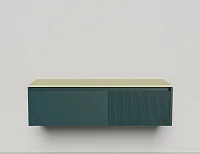 Подвесная тумба со столешницей Salini Domino 160x50 эмаль 27D116