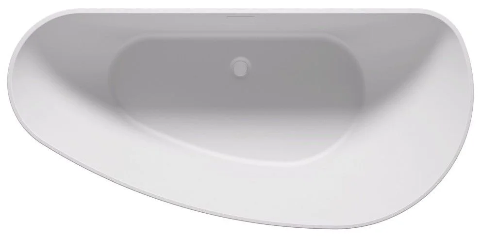 Асимметричная ванна из искусственного камня Riho Granada 170x80 белая BS1800500000000