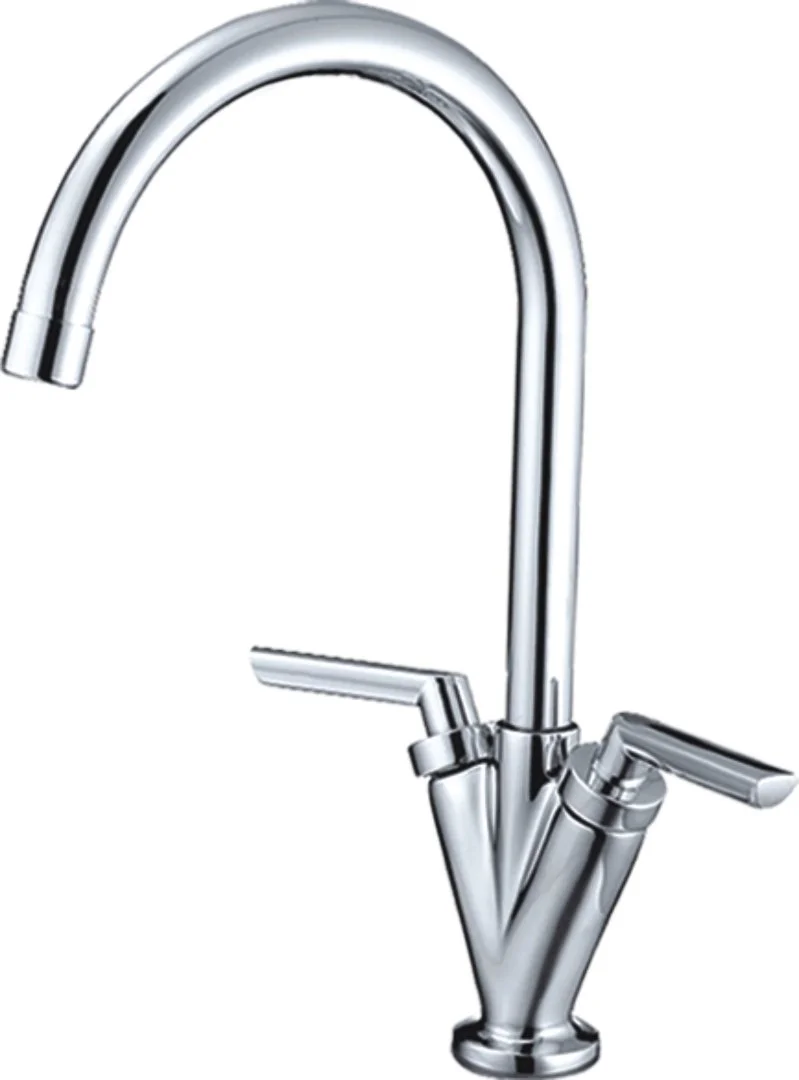 Смеситель двуручковый для кухни HAIBA HB4098 Хром