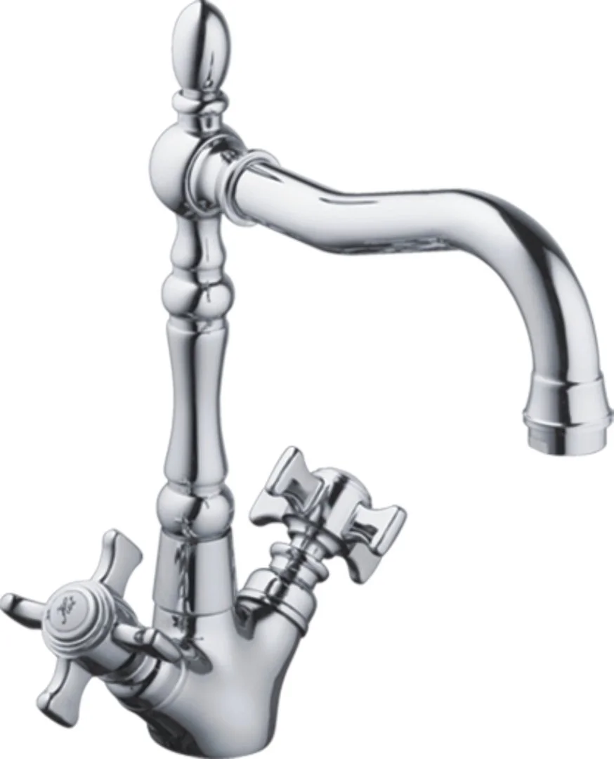 Смеситель двуручковый для кухни HAIBA HB4324 Хром