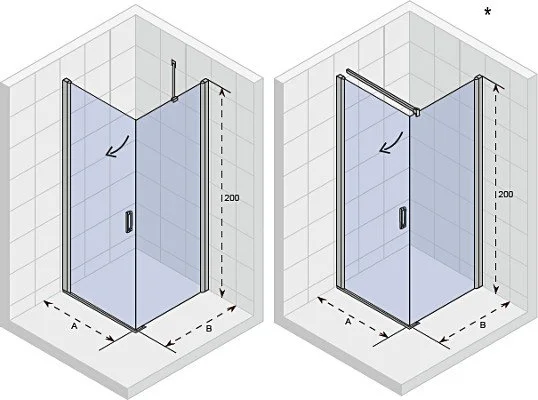 Душевое ограждение 100x80x200 RIHO SZ NOVIK Z201