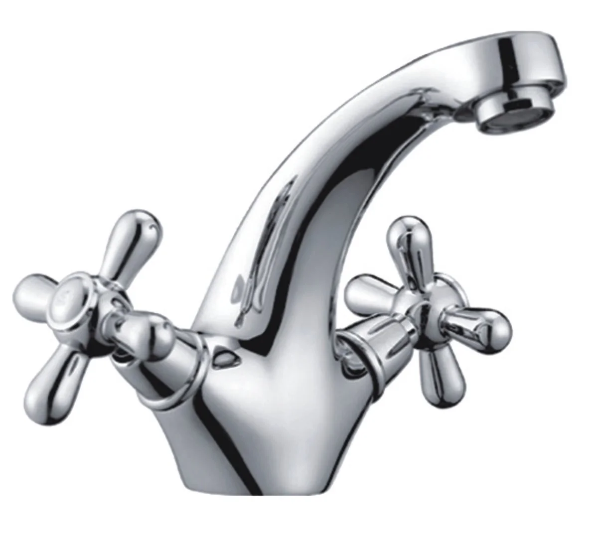 Смеситель двуручковый для раковины HAIBA HB1025 Хром