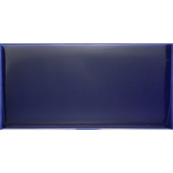 настенная плитка (кабанчик) biselado cobalto brillo 7,5x15 Синий