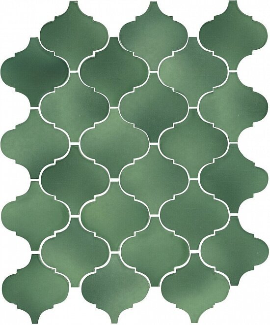 плитка настенная kerama marazzi арабески майолика 300x260 зеленый 65008 Зеленый
