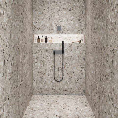 marbles terrazzo light grey 60x120 Серый