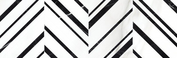 плитка настенная meissen gatsby 750x250 черно-белый (gtu441) Черно-белый